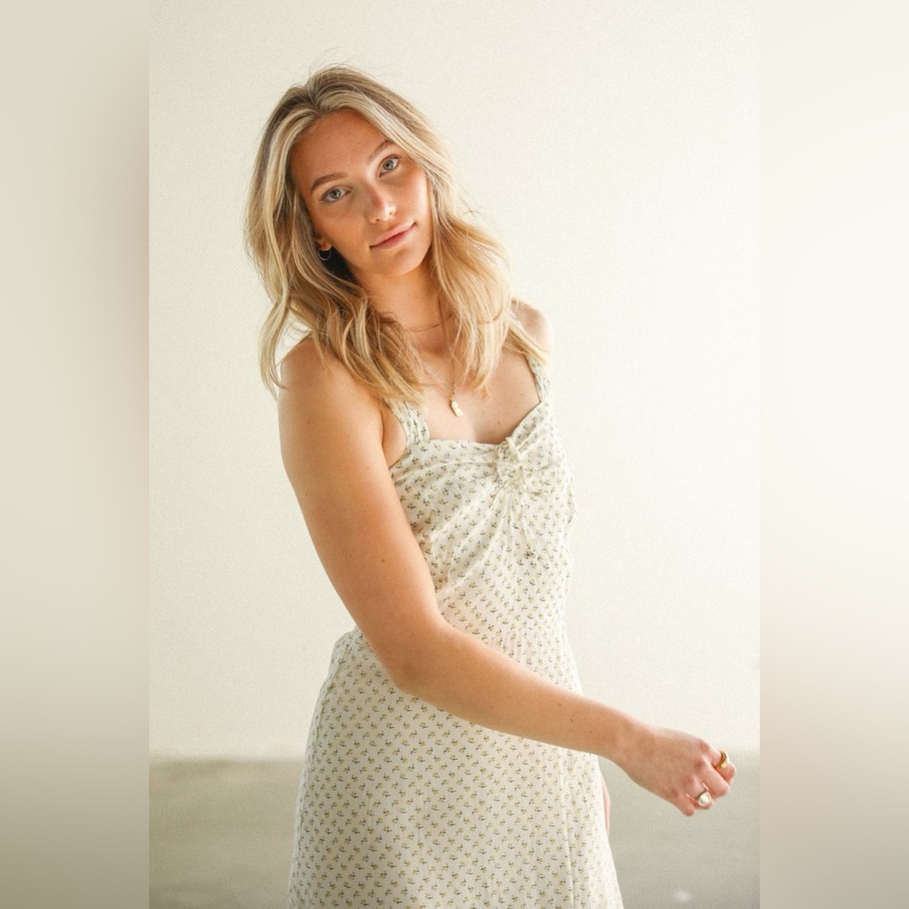 Faithfull the Brand Videlio Midi Dress Jardin Floral Print Size 2